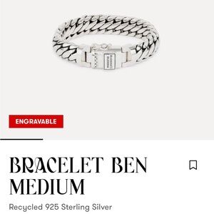 Men’s solid Silver Bracelet by Buddha to Buddha